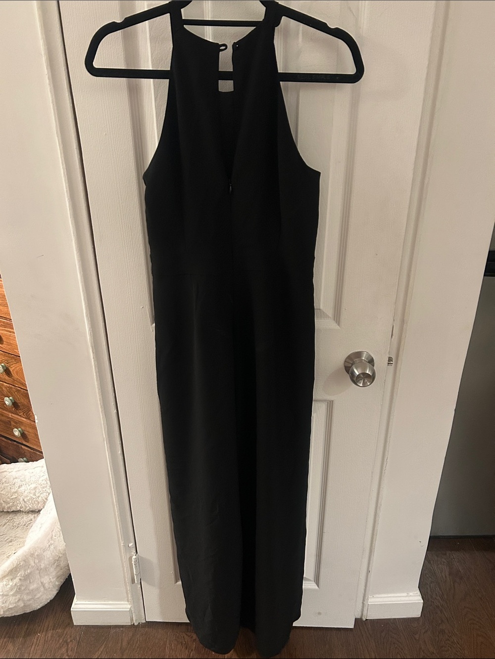 Banana Republic Black Halter-Waist Wide Leg Jumpsuit - Picture 2 of 4